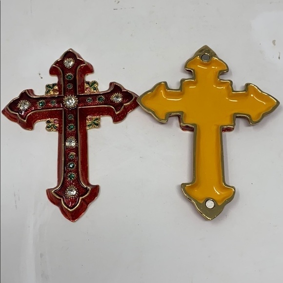 Dept 56 Bejeweled Collection Cross Trinket Box in Original Box - Picture 5 of 8